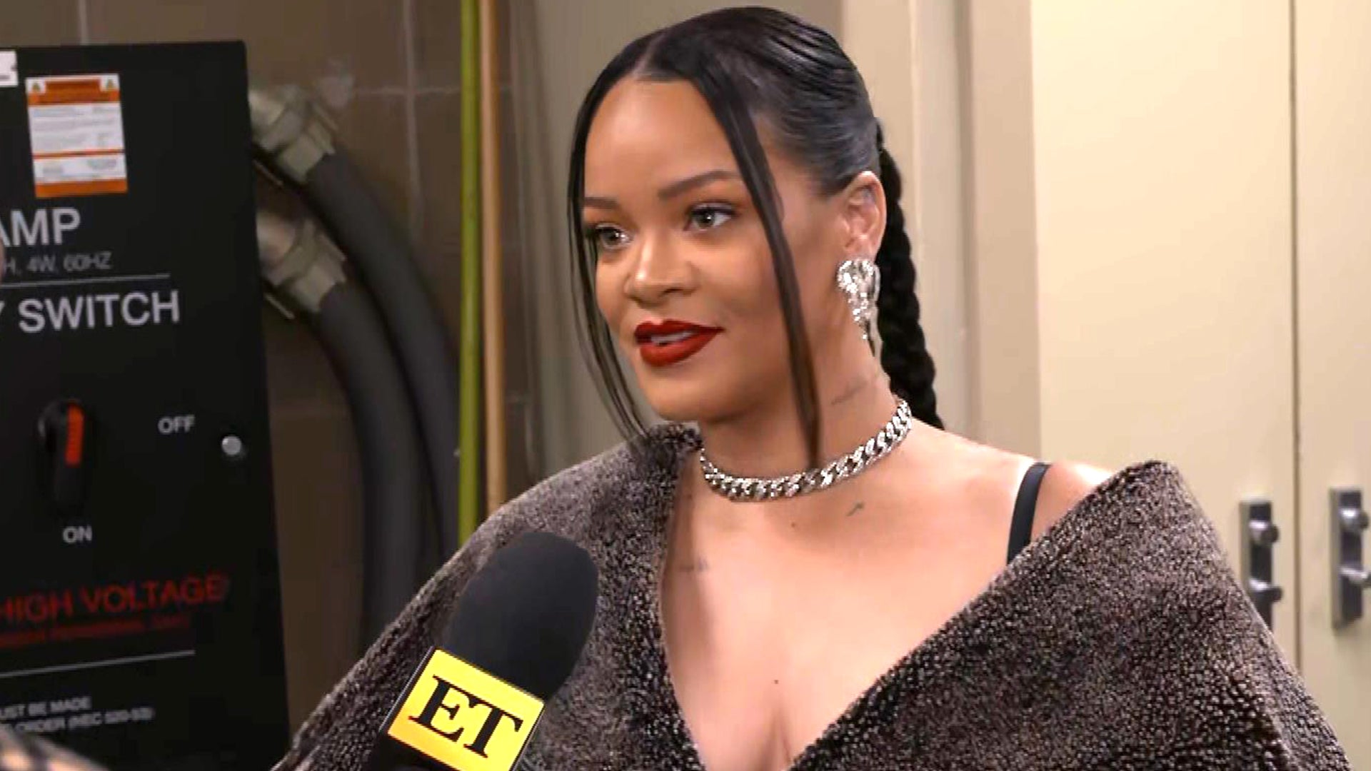 Rihanna Visits Recording Studio After Announcing Super Bowl Gig