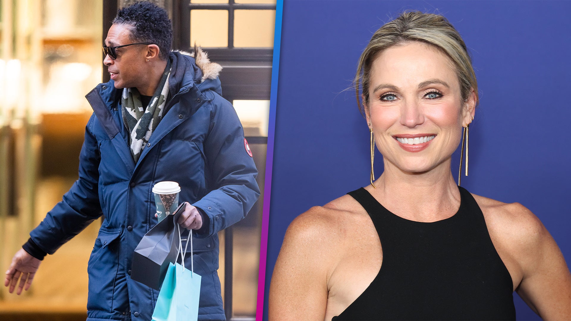 Amy Robach and T.J. Holmes Hold Hands During Bar-Hopping Date Night