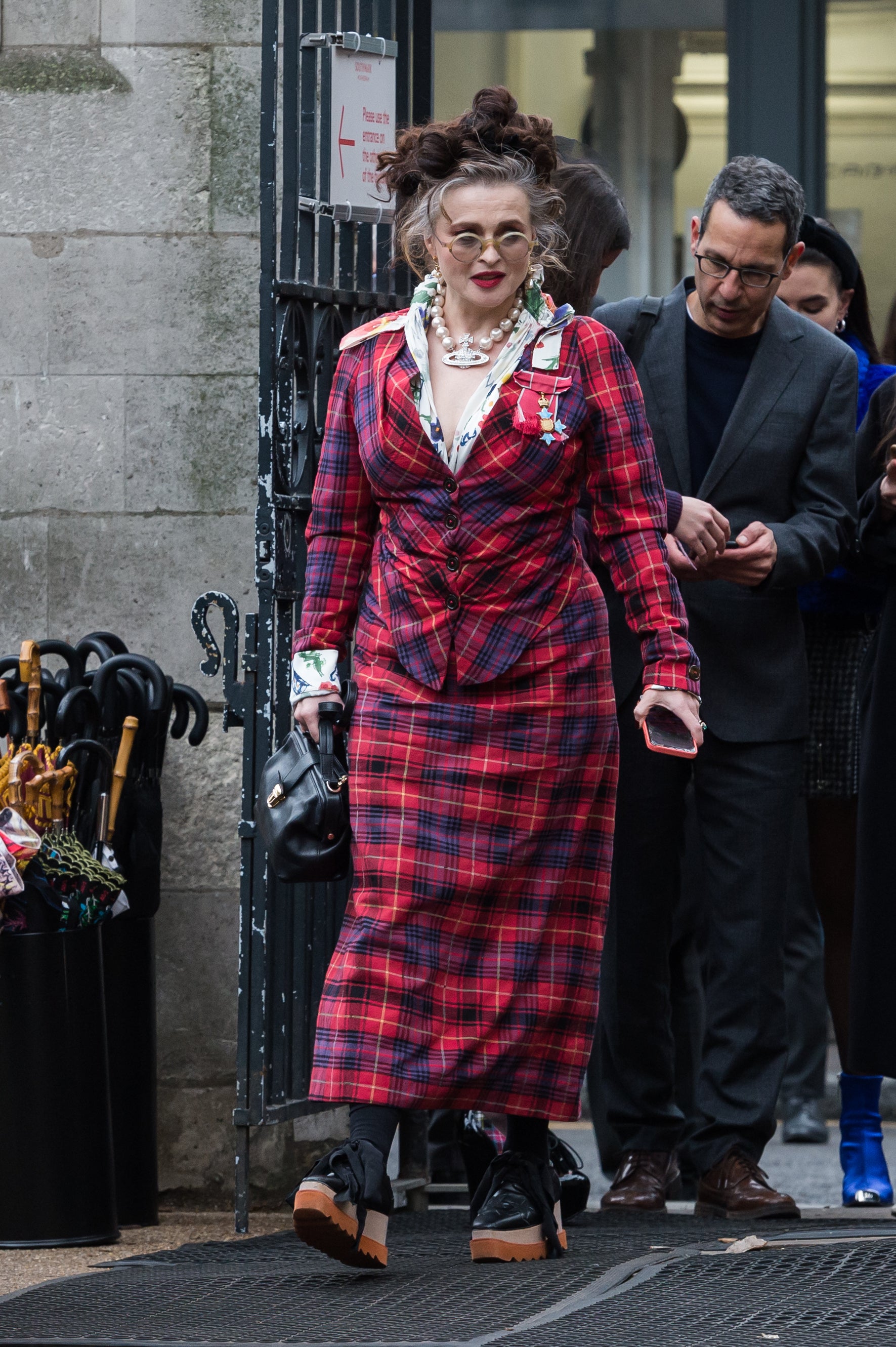 Victoria Beckham Wore a Long, Lean Bustle Dress to the Vivienne Westwood  Memorial Service