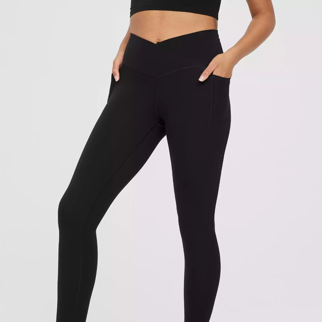 These Crossover Leggings Went Viral On TikTok—And They're On Sale