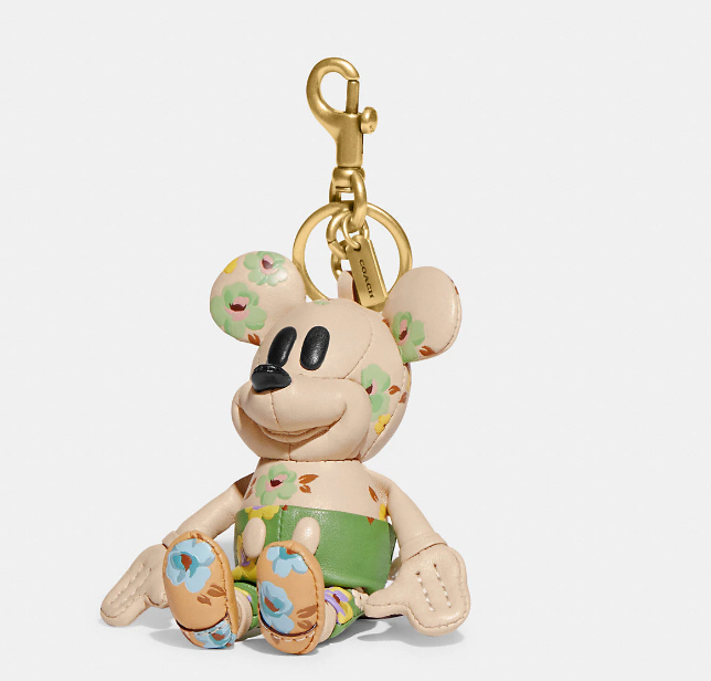 2022 shopdisney Mickey Mouse Leather Key Chain Figure by COACH 