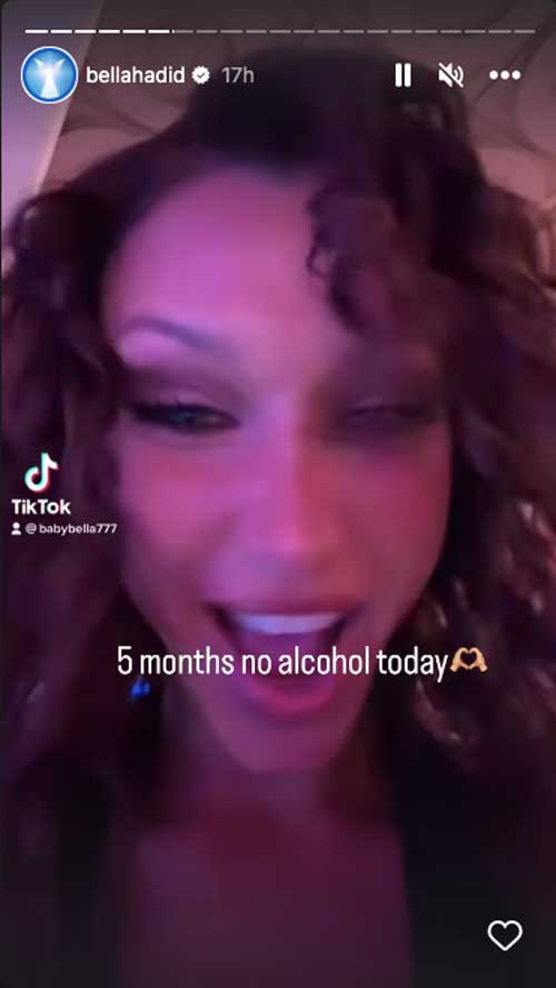 Bella Hadid celebrates 6 months of being sober - Good Morning America
