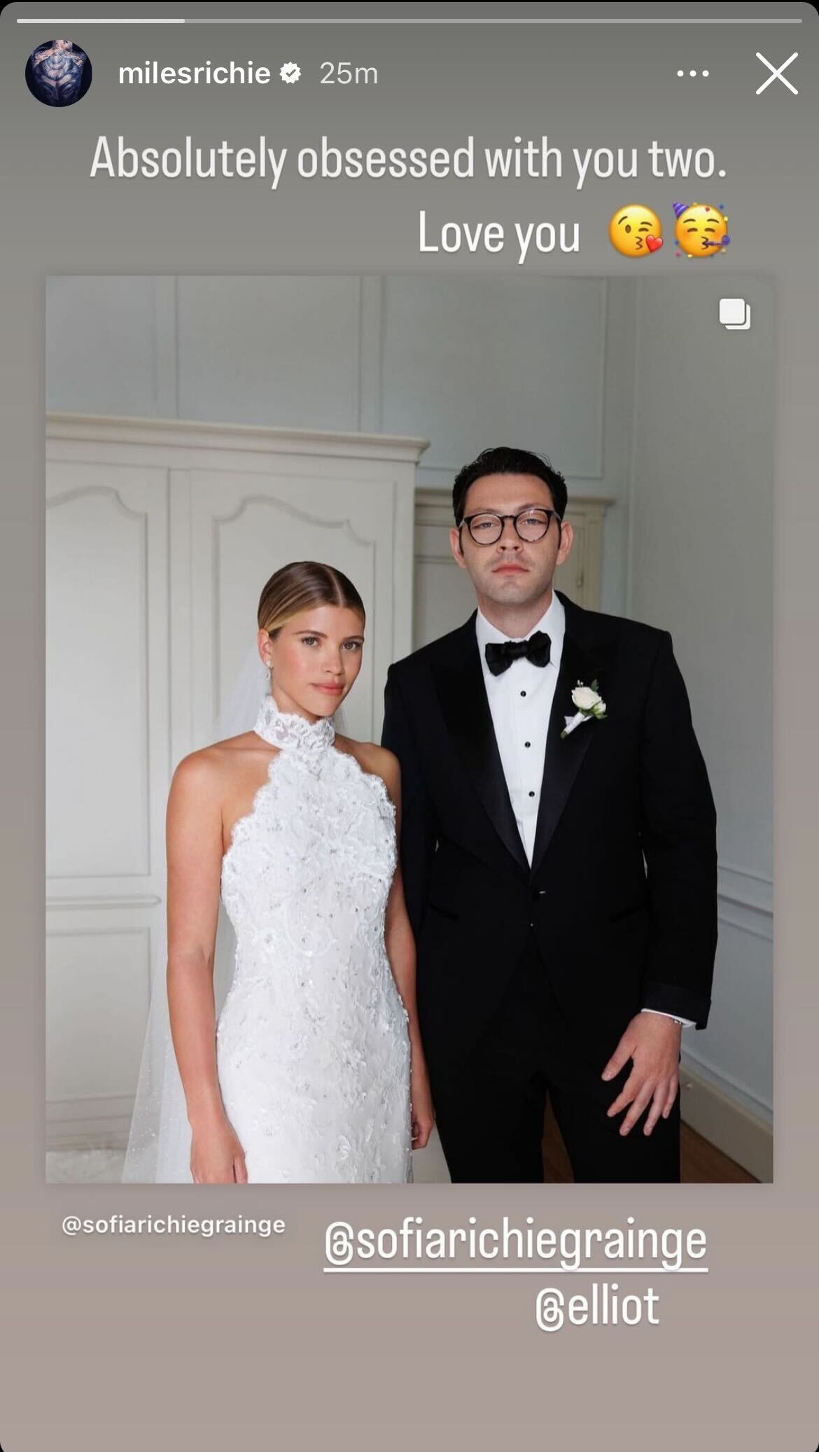 Sofia Richie's Brother Miles Missed Wedding After Testing Positive For COVID