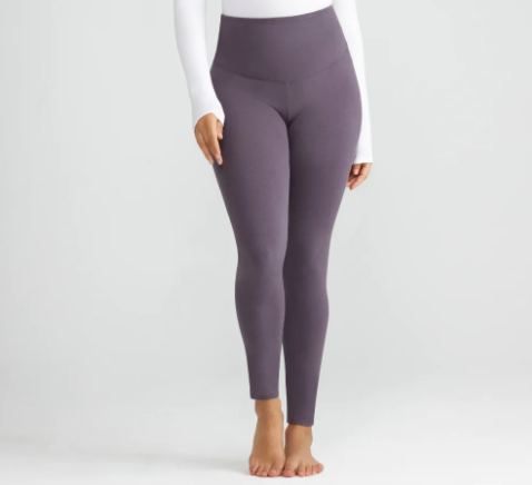 As Is Yummie Compact Cotton Full Length Leggings 
