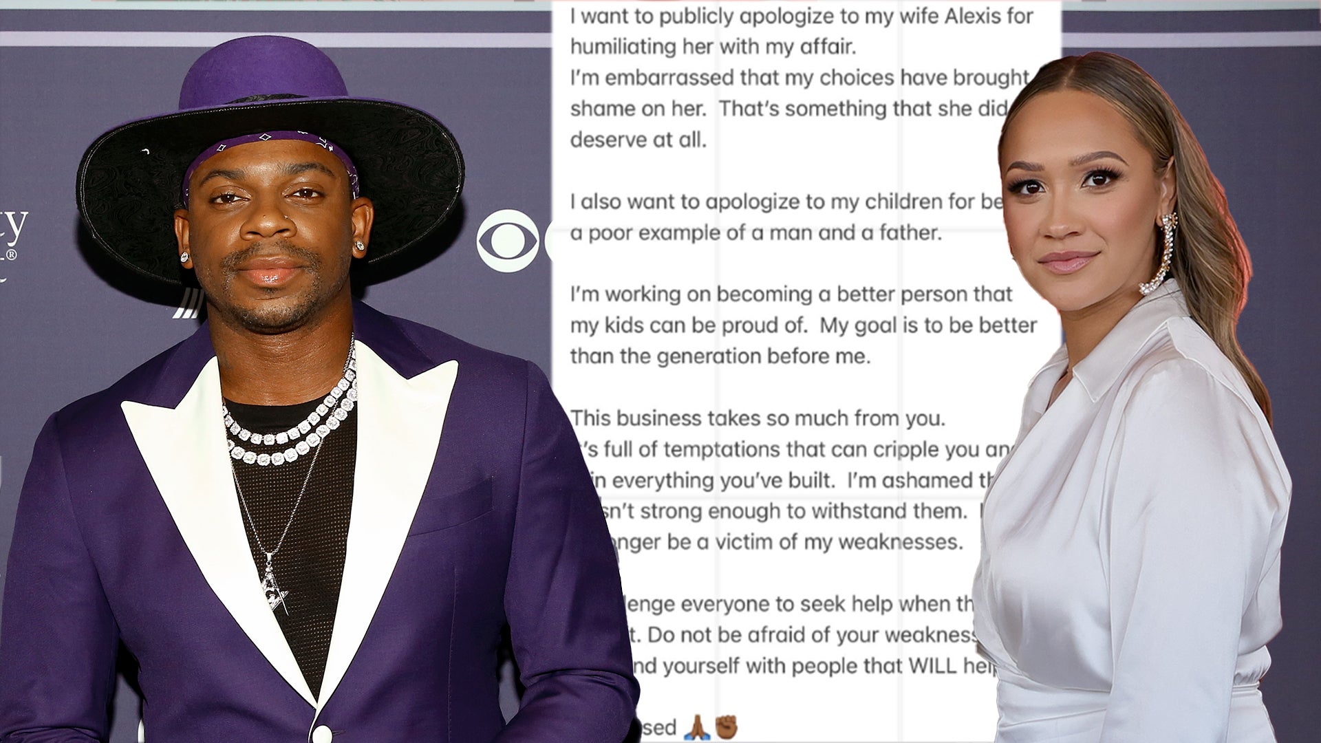 Jimmie Allen Apologizes to Wife Alexis for Having Alleged Affair Following Sexual Assault Lawsuit Entertainment Tonight pic