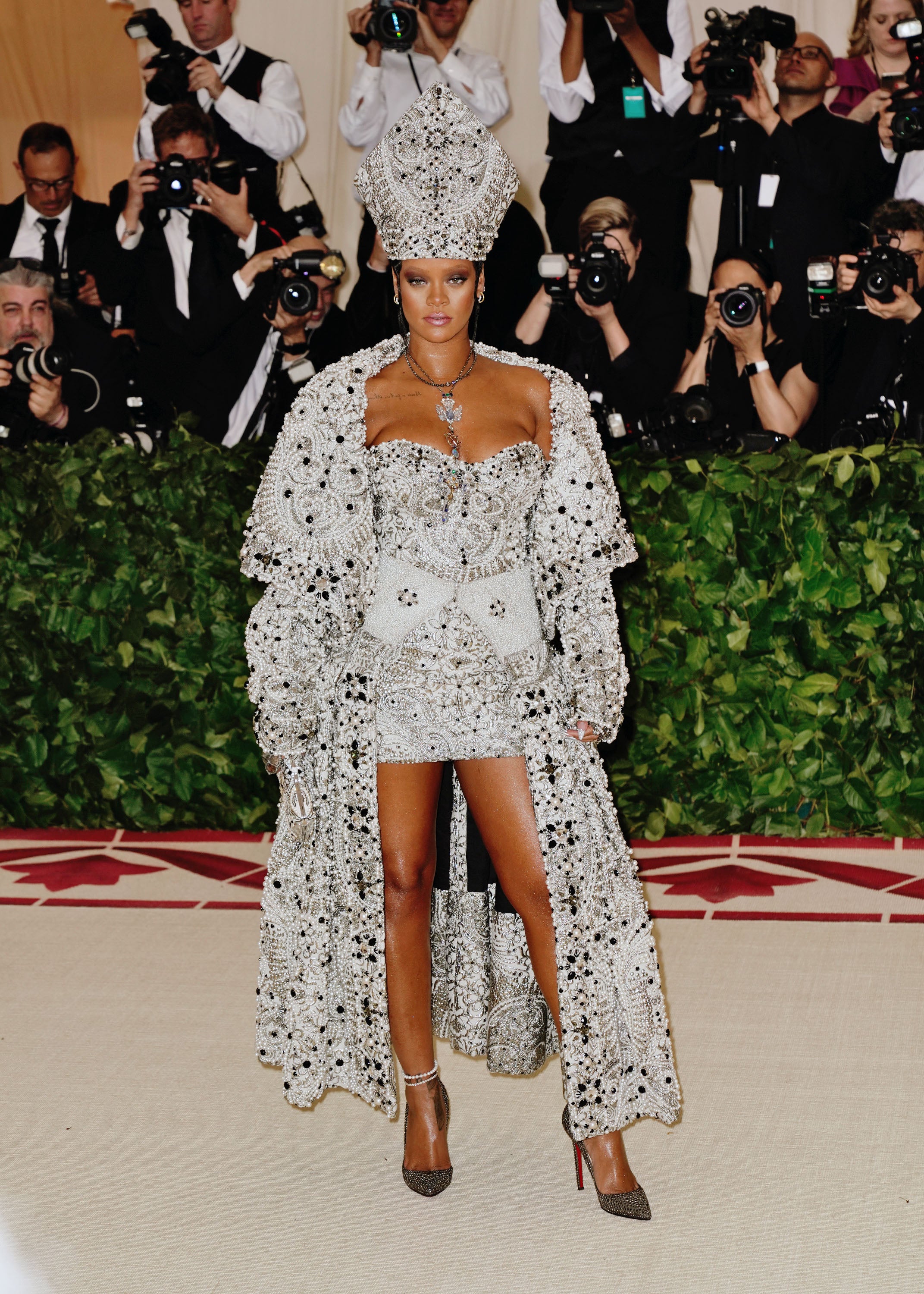 Rihanna Rocks Chanel, Puts Baby Bump on Full Display Ahead of Met Gala