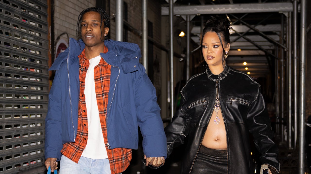 Pregnant Rihanna Shows Off Her Baby Bump in Camo Jacket & Dad Sneakers –  Footwear News