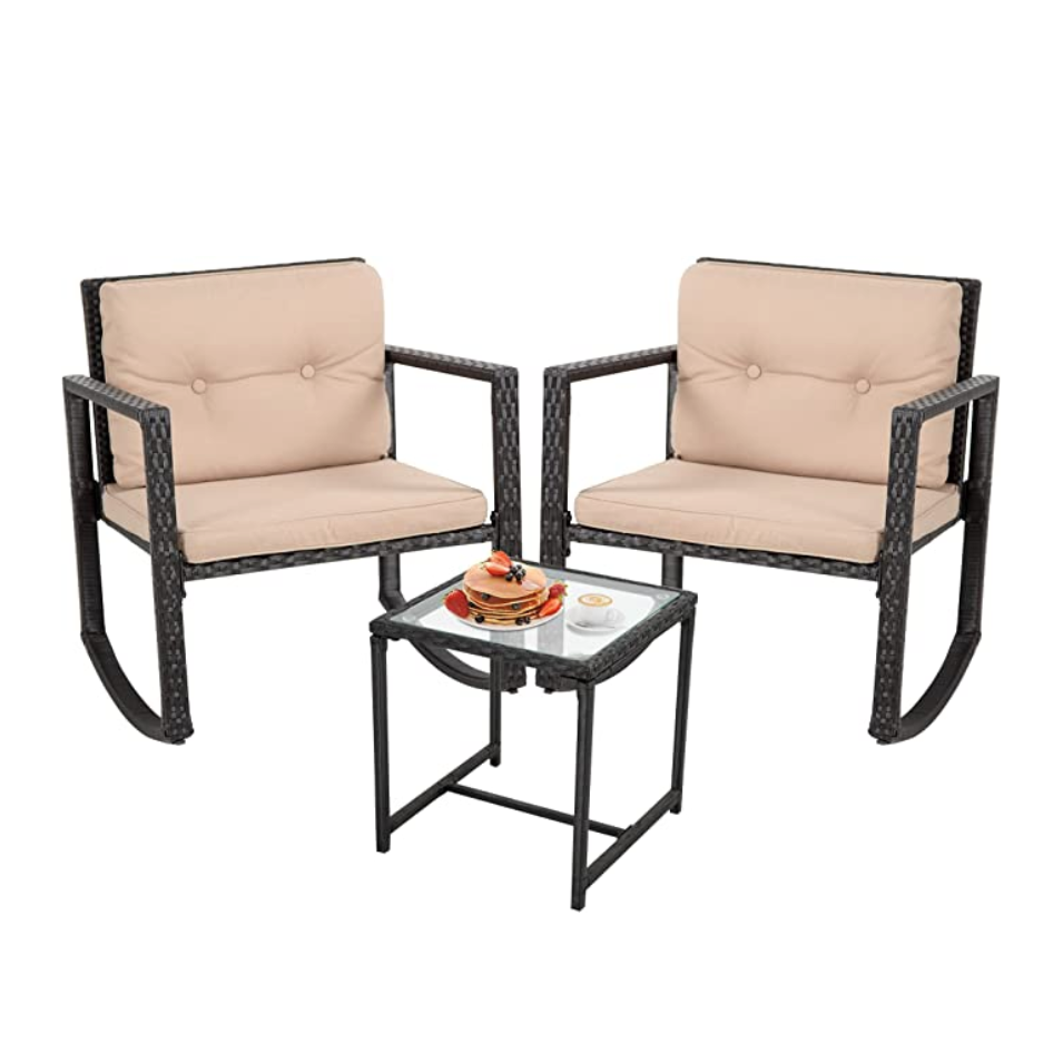 FDW Wicker Patio Furniture Set