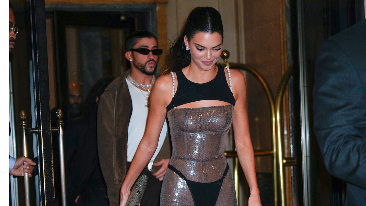 Kendall Jenner Steps Out in See-Through Thong Look With Bad Bunny for 2023  Met Gala After-Party