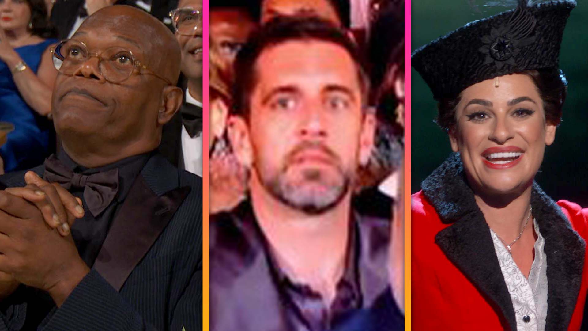 Samuel L. Jackson Aaron Rodgers and Lea Michele Go VIRAL at Tonys