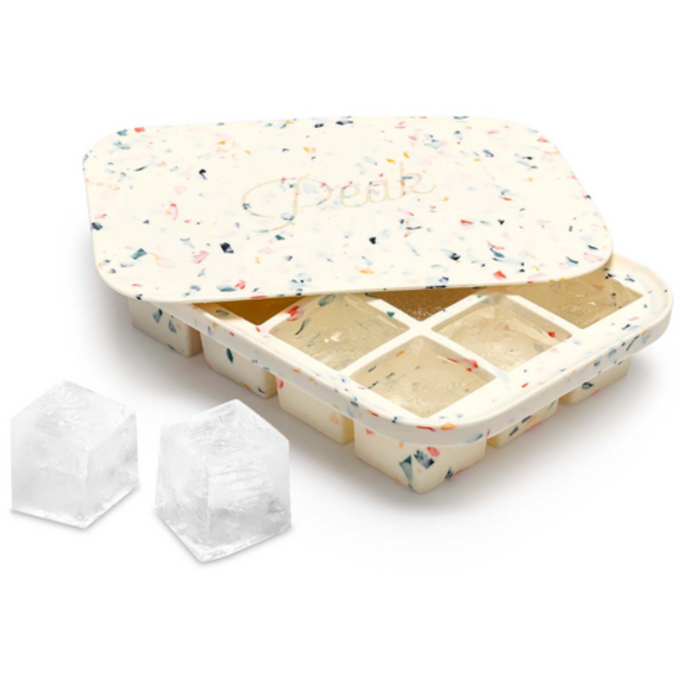 W&P Design Peak Sphere Ice Mold | White Marble