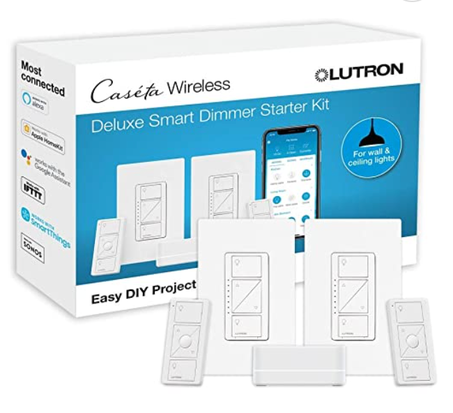 Lutron Caseta Deluxe Smart Dimmer Switch