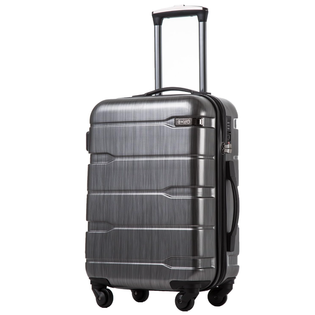 Coolife Expandable Carry-On Suitcase