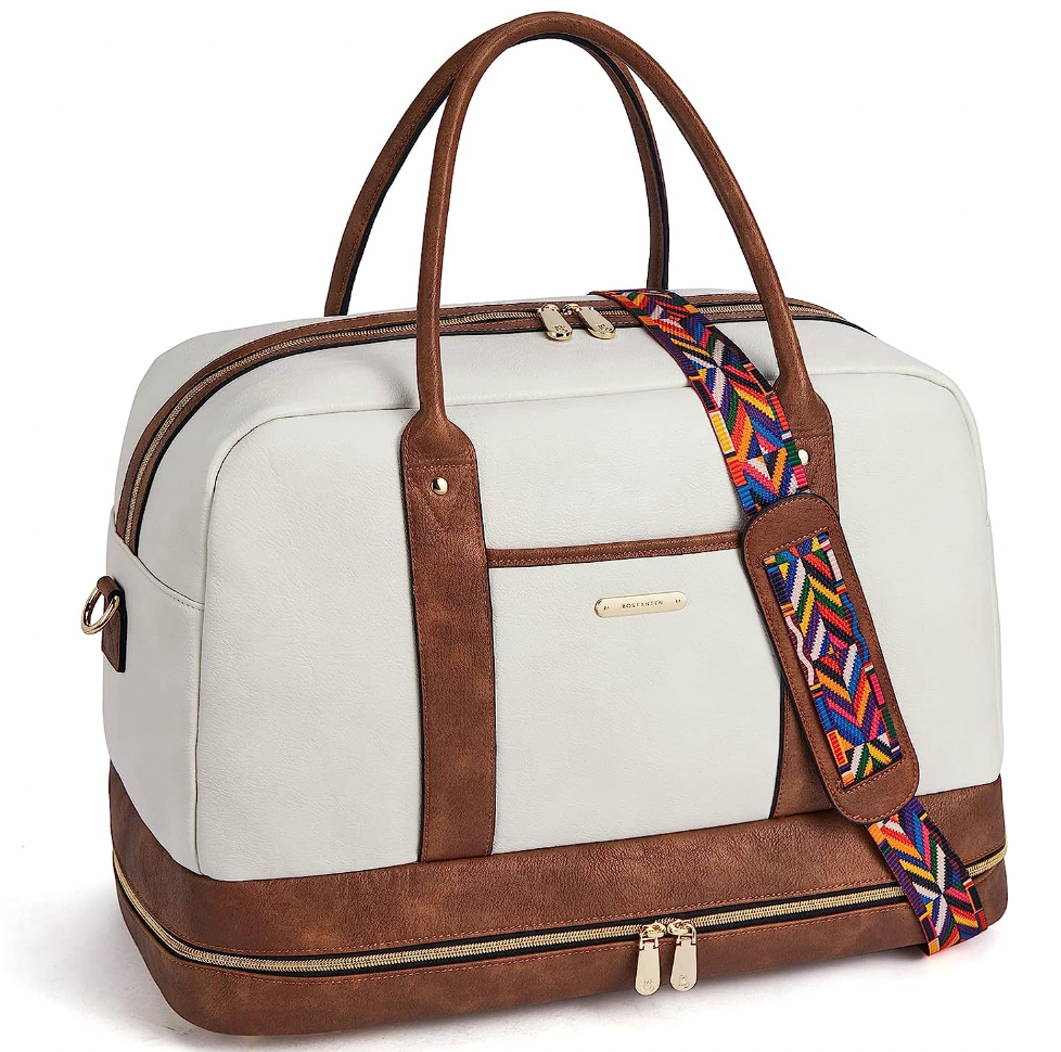 BOSTANTEN Leather Travel Duffel