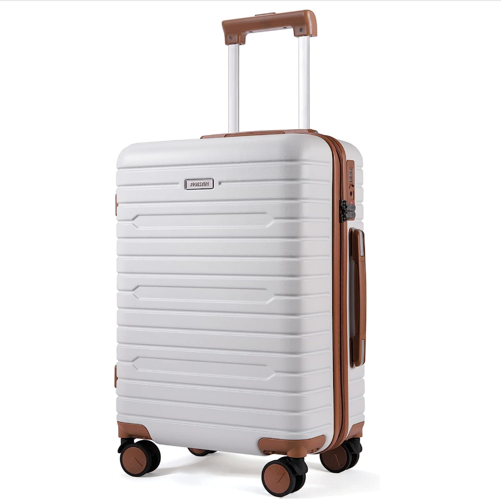 FIGESTIN Carry On luggage with Spinner Wheels