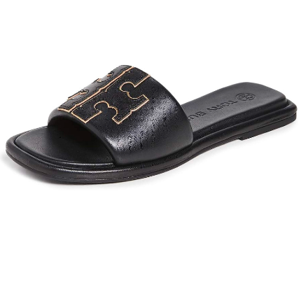 New! Tory Burch Sidney Smooth Metallic Leather Slide Loafer Size 5 M MSRP  $405 | eBay