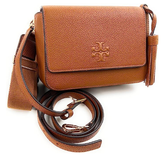 Tory Burch Emerson Top Handle Women's Leather Crossbody Bag (Optic White):  Handbags