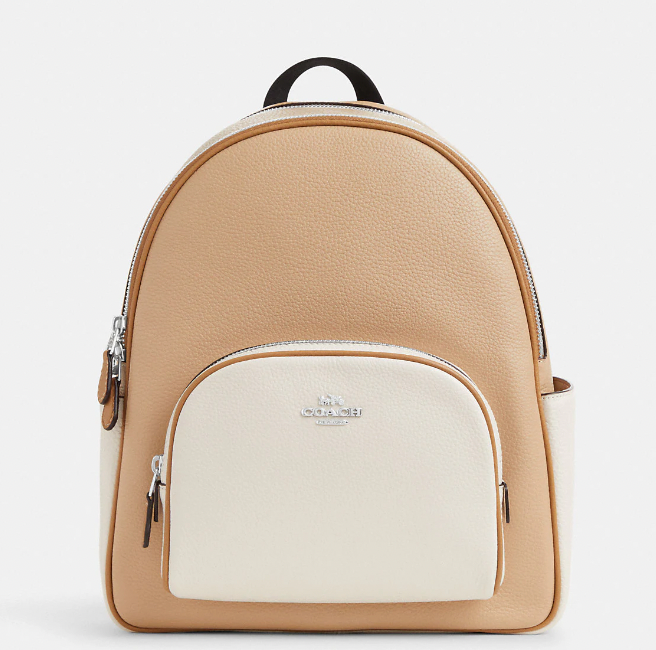 Coach Bags | Disney x Coach Court Backpack in Signature Canvas with Patches | Color: Tan | Size: Os | Fanecita's Closet