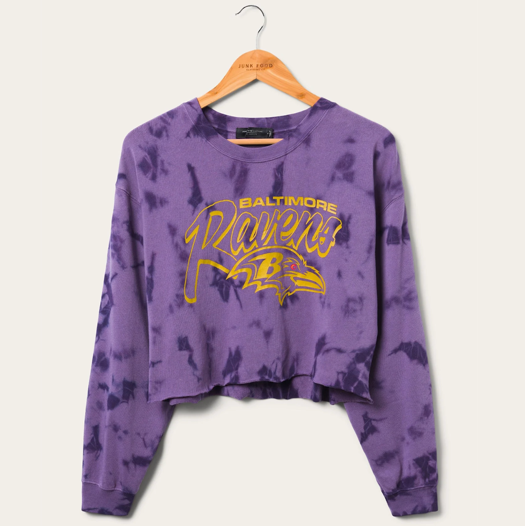 NFL Baltimore Ravens Tie Dye Long Sleeve Flea Market Tee