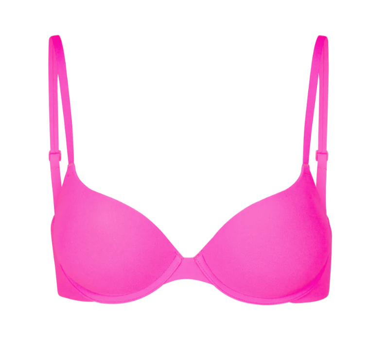 KIM KARDASHIAN SKIMS Women's Wireless Bra Sky Ultra Pink XS Seamless
