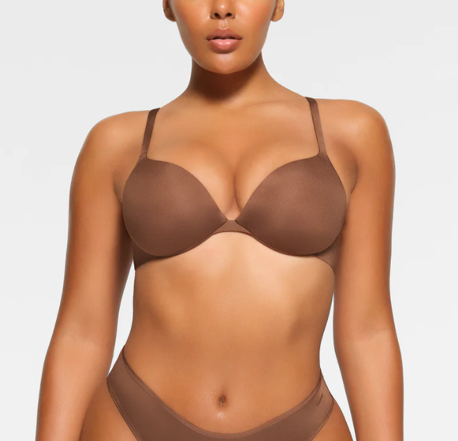 Track Fits Everybody Lace Unlined Scoop Bra - Sand - 46 - DD at Skims