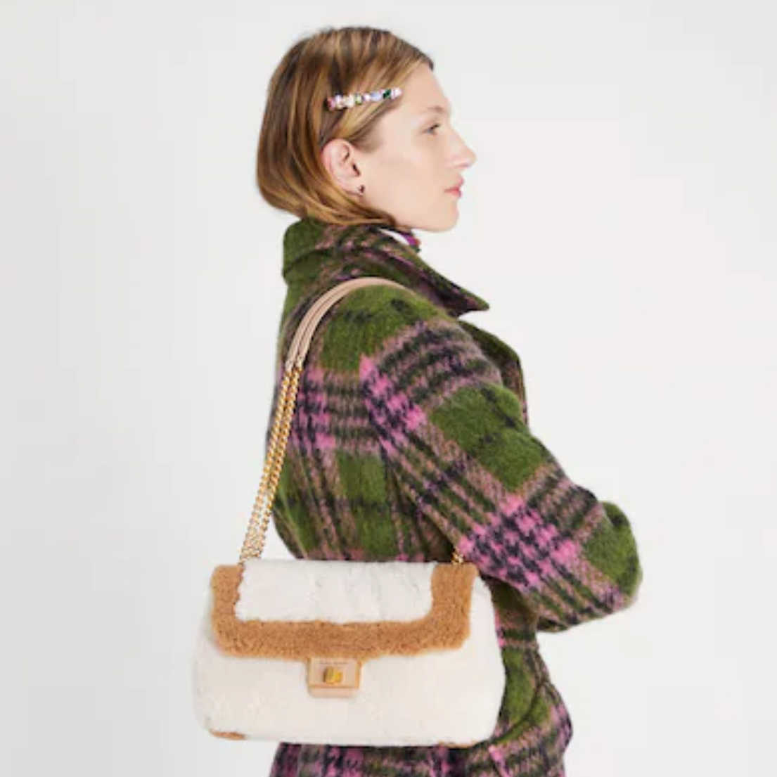 Evelyn Tweed Medium Convertible Shoulder Bag