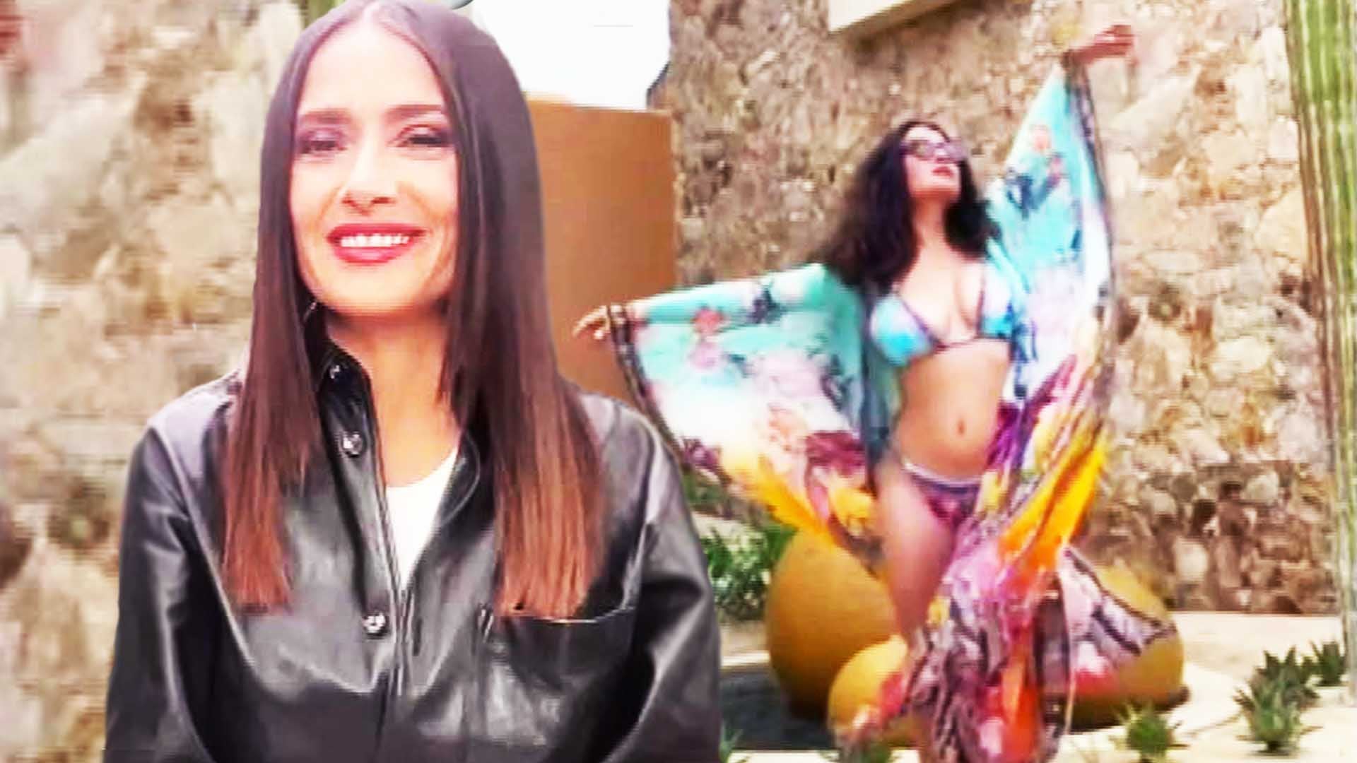 Salma Hayek Celebrates National Bikini Day