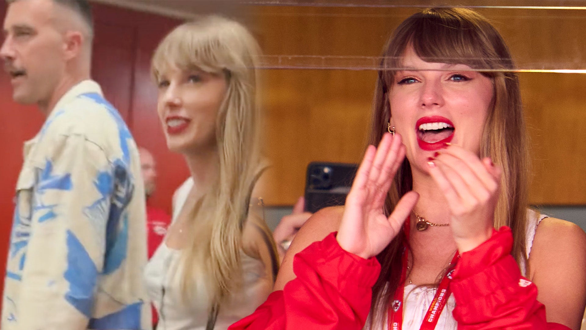 Taylor Swift went to watch Travis Kelce's Chiefs play the Bears and is  sitting next to his mom 