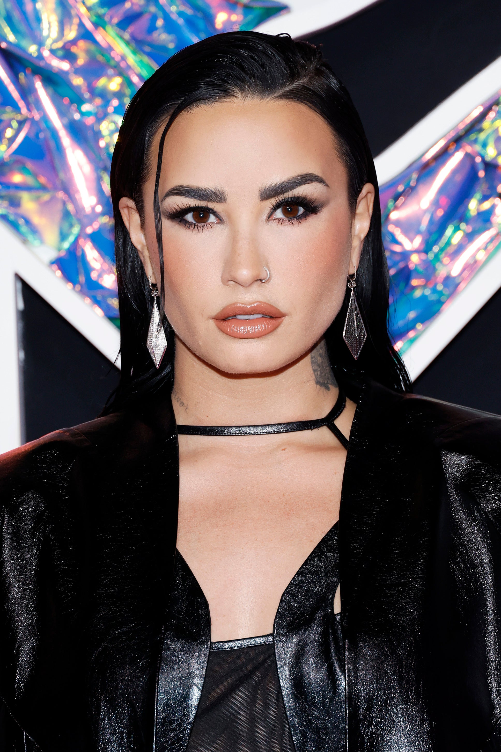 Demi Lovato shows off their penchant for punk fashion in combats