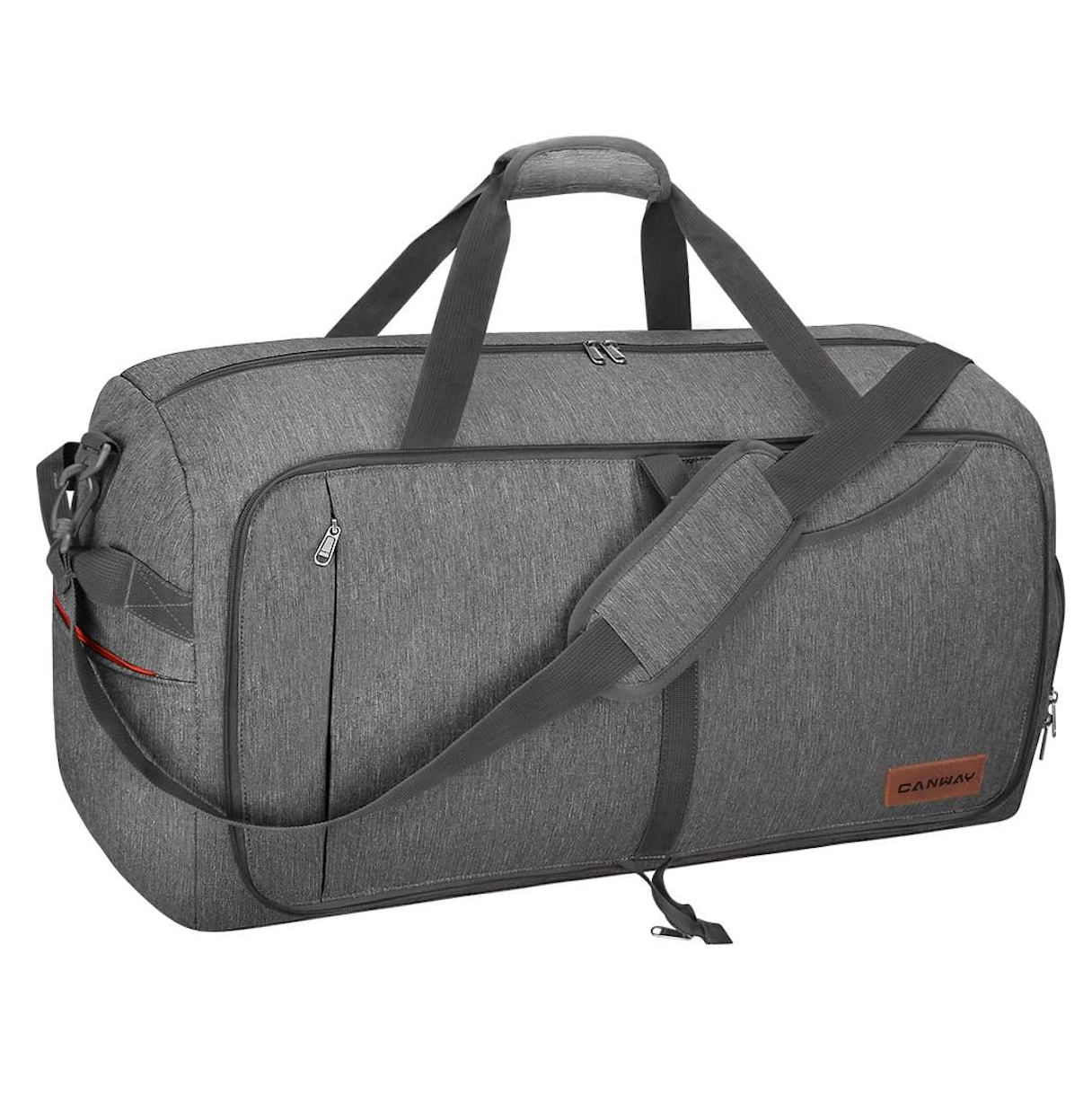 Canway 65L Travel Duffel Bag, Foldable Weekender Bag with Shoes