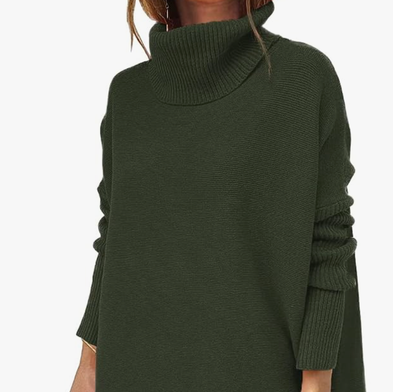Women's Winter High Collar Pullover Loose Splicing Sweater Sweat  Necklace,Orders,clearence in Prime Under 5,Prime Same Day delivery Items,My  Orders on Green