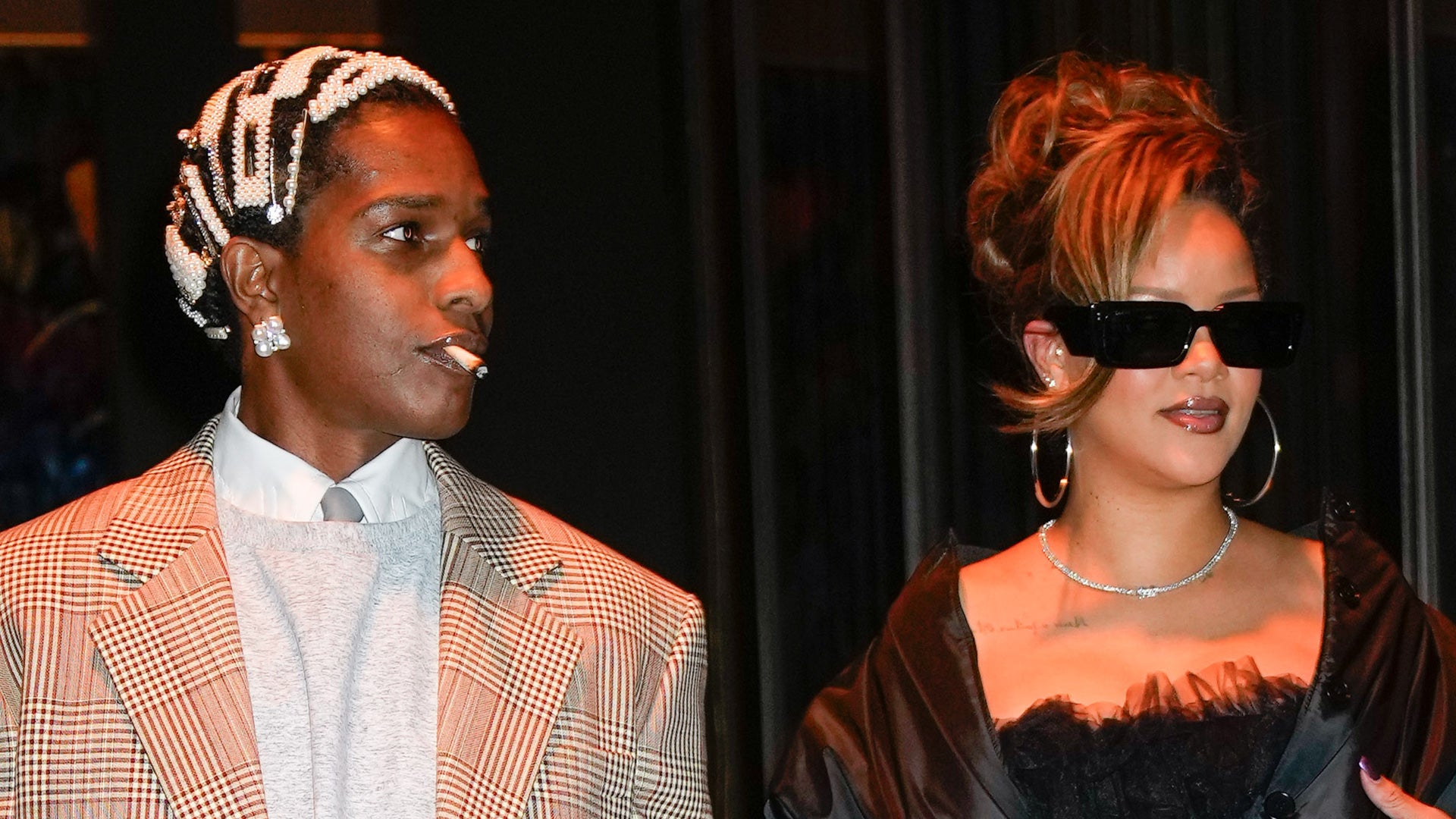 Rihanna News on X: Rihanna and A$AP Rocky at the Louis Vuitton fashion  show last night in Paris.  / X