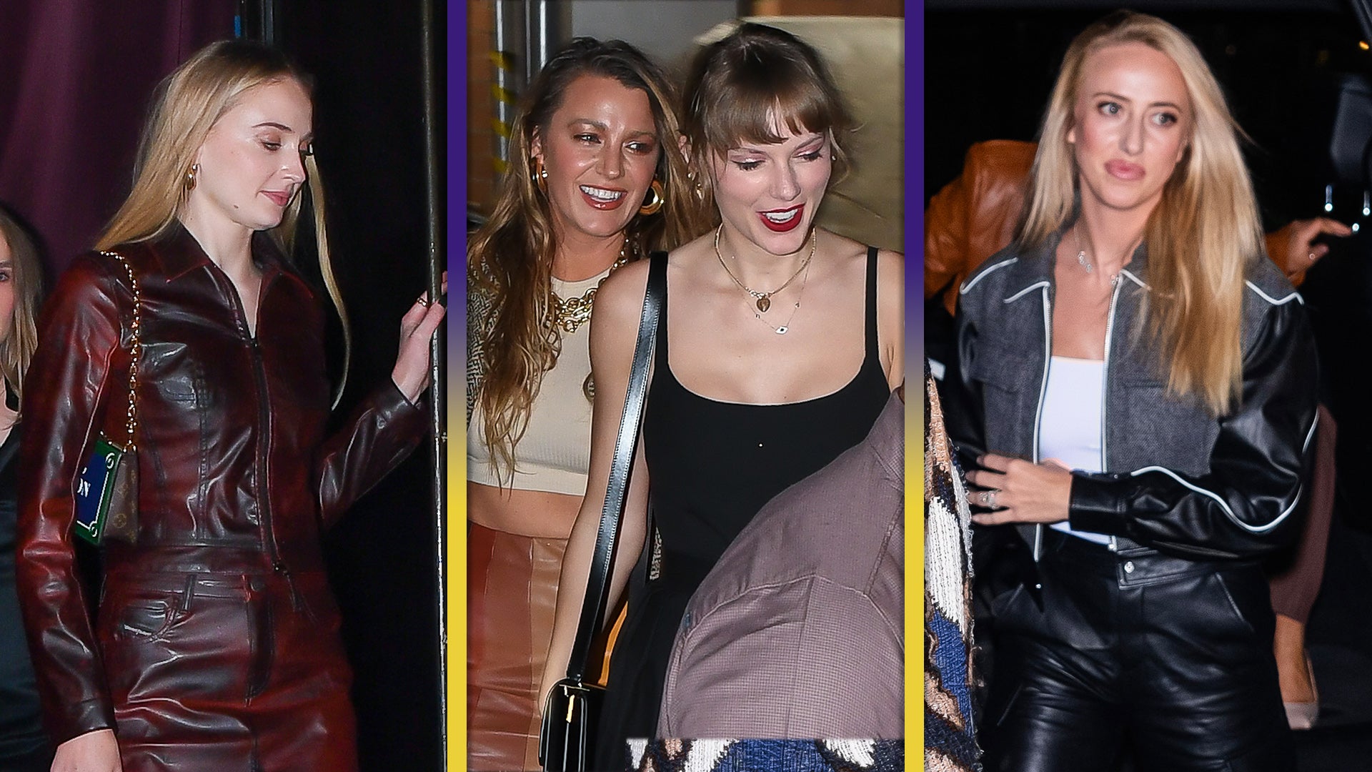 Taylor Swift, Brittany Mahomes pose in matching custom jackets at