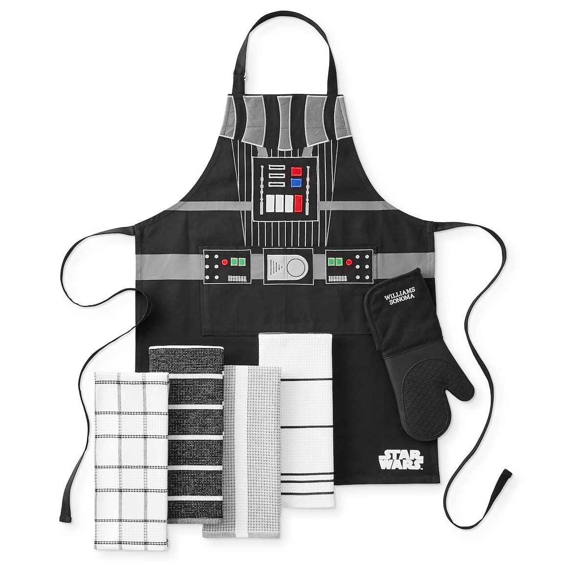 Star Wars White/Gold Adult Apron & Oven Mitt Set - Rebel Design