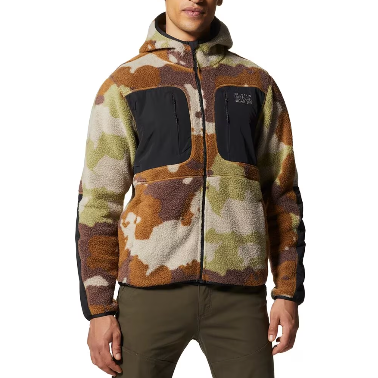 Mountain Hardwear Toasty Tweed Brown Fleece Jacket