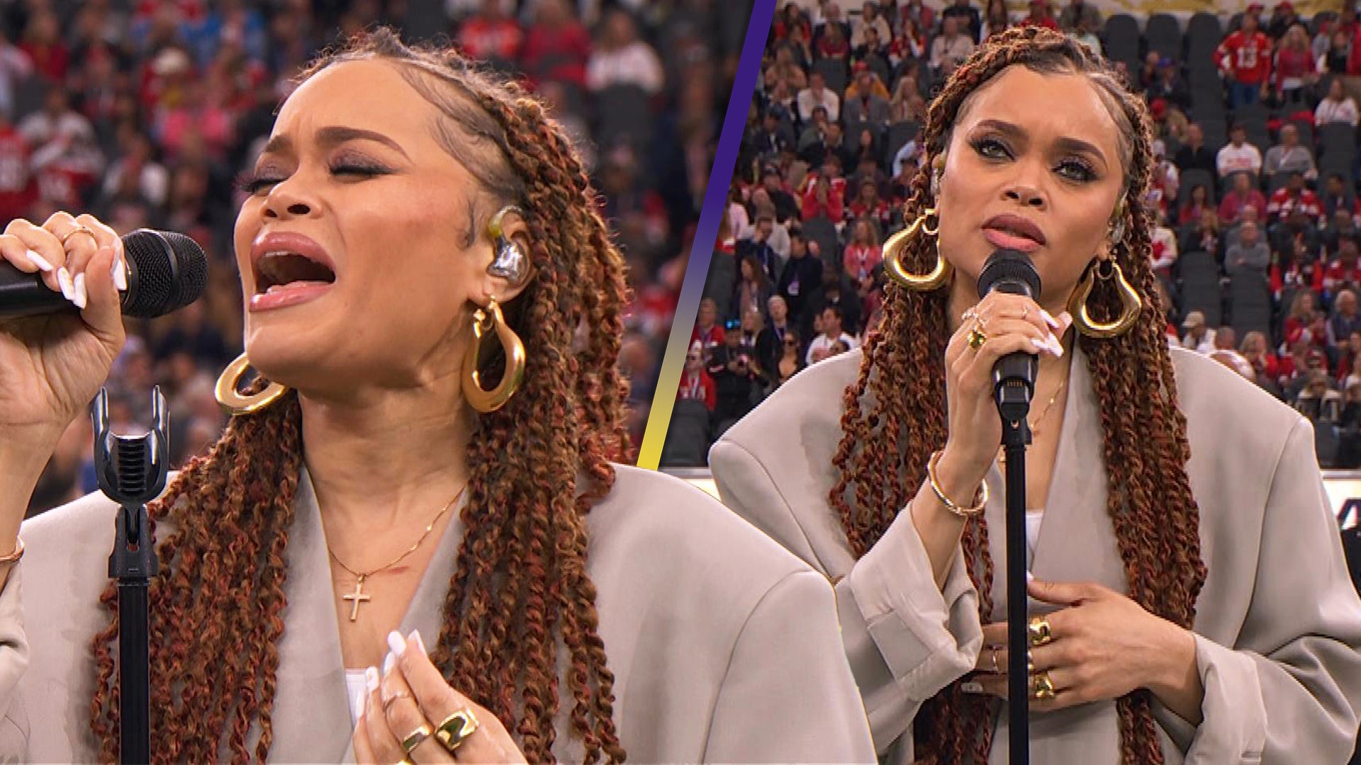 Andra Day Sings 'Lift Every Voice and Sing' at Super Bowl LVIII |  Entertainment Tonight