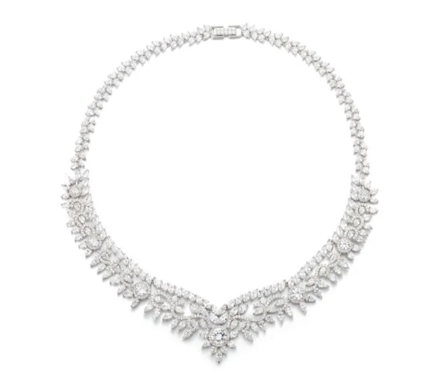 Eye Candy LA Queen Crystal Collar Necklace