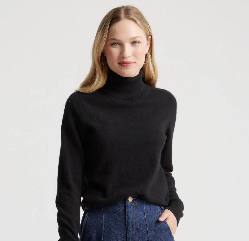 Quince Mongolian Cashmere Turtleneck Sweater