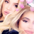 WATCH: Pregnant Khloe Kardashian and Kylie Jenner Are ‘Full-Blown Twinning’ With Blonde Hair in Snapchats