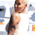 Amber Rose Covers Up Her Wiz Khalifa Tattoo With Another Man's Face