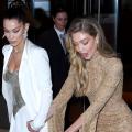 RELATED: Gigi Hadid Nearly Trips Over Her Nude Gown, Holds Onto Sister Bella to Keep From Falling