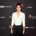 Emma Watson Shows Off Stylish New Bangs at BAFTA Tea Party