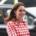 Pregnant Kate Middleton Channels Princess Diana in Red Houndstooth Coat During Royal Tour: Pics!