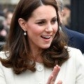 Pregnant Kate Middleton Looks Lovely in White at Charity Visit: Pics!