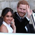 Meghan Markle Passes the 'Door Test' as She and Prince Harry Depart for Royal Wedding Reception