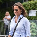 See Pippa Middleton's Growing Baby Bump in a Chic Striped Shirt Dress -- Shop Her Look! 