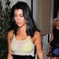 Newly Single Kourtney Kardashian Rocks Sexy Sheer Style for a Girls' Night Out