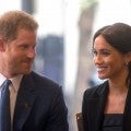 Prince Harry Attempts to Rescue Meghan Markle's Perfectly Styled 'Do From the Wind -- Watch!