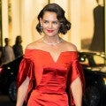 Katie Holmes Stuns in Glam Red Look After Latest Outing With Jamie Foxx