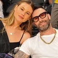 Adam Levine & Behati Prinsloo Have PDA-Filled Date Night at LeBron James' Lakers Home Debut